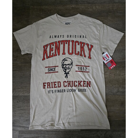 KENTUCKY FRIED CHICKEN Men’s Size M Graphic T-Shirt Short Sleeve • Sand • Med - Picture 1 of 4
